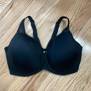 Wacoal Retro Chic T-Shirt Bra in Black 38DDD